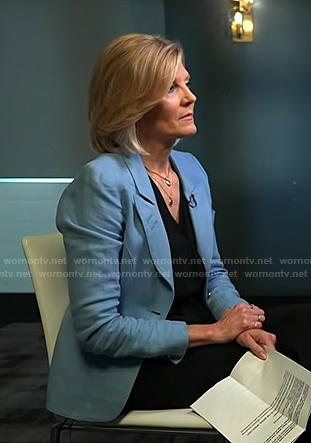 Kate Snow’s blue blazer on NBC News Daily