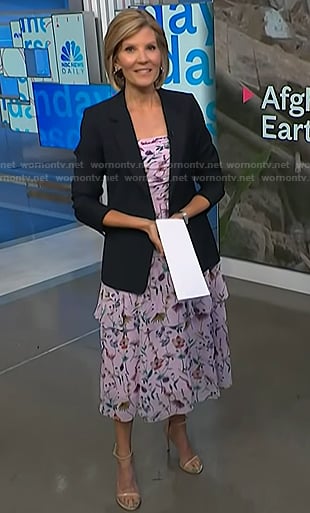 Kate’s pink floral tiered dress on NBC News Daily