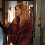 Katherine’s red wrap coat on My Life with the Walter Boys