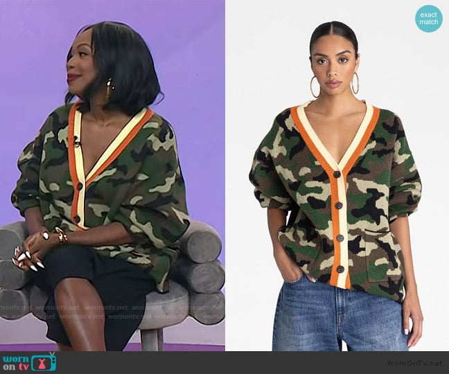 KBB by Kahlana The Slouchy Cardigan worn by Kahlana Barfield Brown on Today