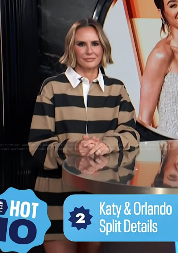 Keltie’s striped rugby dress on E! News