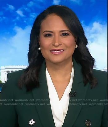 Kristen’s green blazer on Today