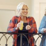 Kristi’s red plaid shirt on The McBee Dynasty Real American Cowboys