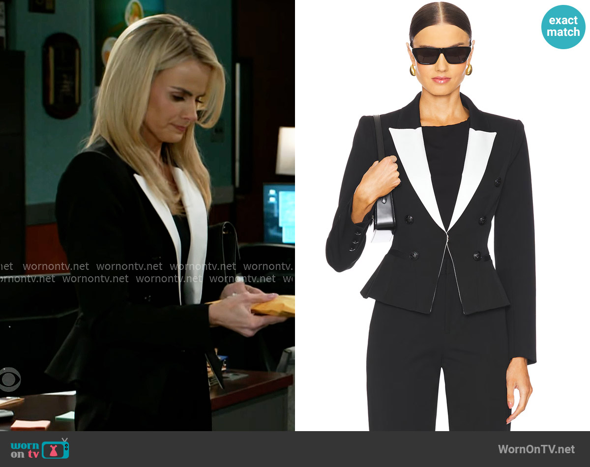 L'Agence Andalusia Blazer worn by Vanessa McBride (Lauren Buglioli) on Beyond the Gates