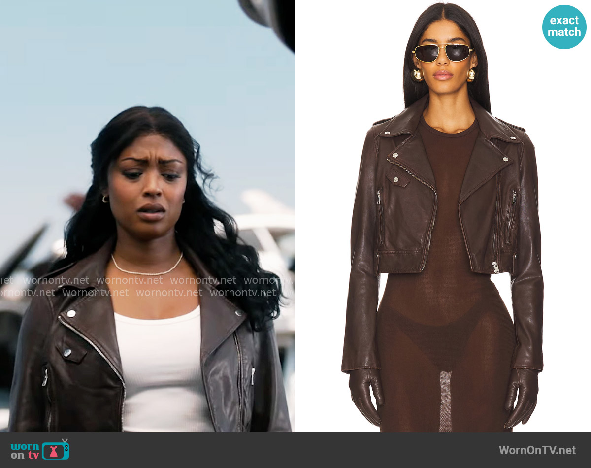 LaMarque Ciara Biker Jacket worn by Daphne (Javicia Leslie) on High Potential