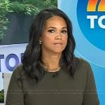 Laura’s green short sleeve sweater on Today