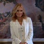 Lauren’s white pinstripe suit on The Young and the Restless