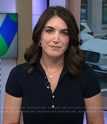Liz’s navy polo dress on Today