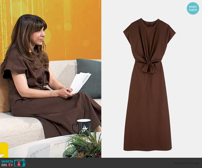 Longchamp Popelin Dress worn by Jessica Dadloff on Access Hollywood