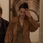 Mabel’s leather coat on Only Murders in the Building