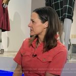 Maggie Rulli’s pink belted jumpsuit on Good Morning America