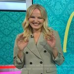 Malin Akerman’s sage green suit on Today