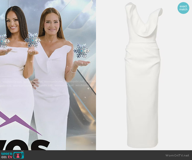 Maticevski Requiem Strapless Faille Gown worn by Meredith Marks on The Real Housewives of Salt Lake City