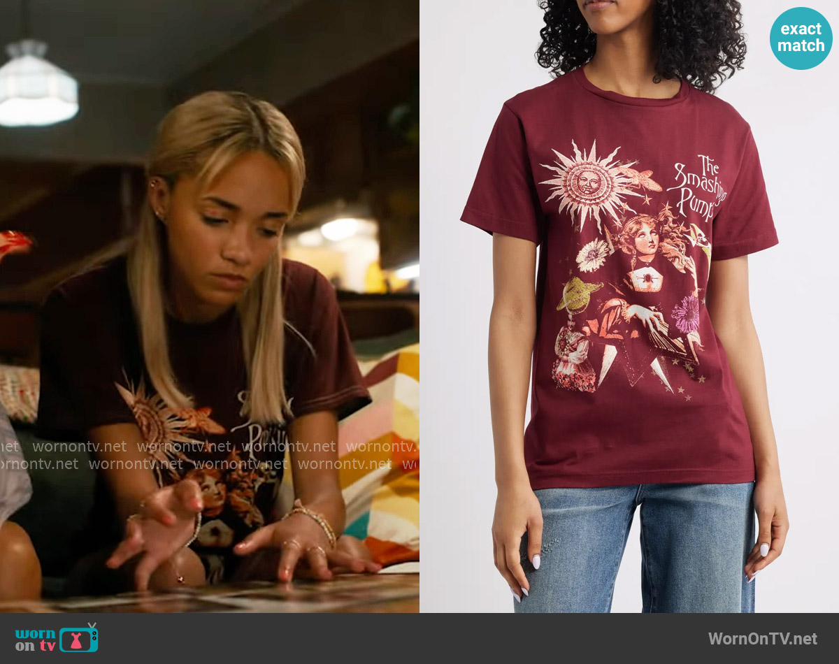 Merch Traffic The Smashing Pumpkins Graphic T-Shirt worn by Ava (Amirah J) on High Potential