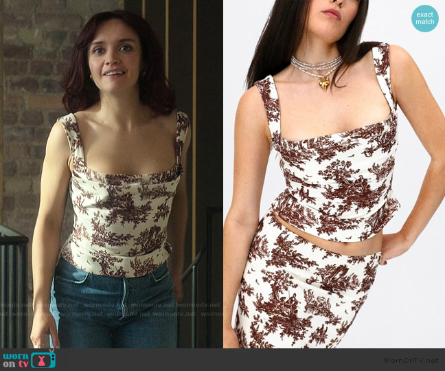 Miaou Imogene Corset worn by Cherry Laine (Olivia Cooke) on The Girlfriend