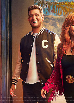 Michael’s opening scene varsity jacket on The Voice