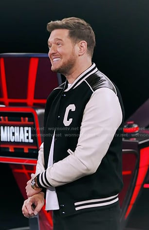 Michael’s opening scene varsity jacket on The Voice