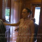 Michelle Miller’s floral smocked dress on CBS Mornings
