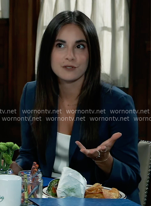 Molly’s blue suit on General Hospital