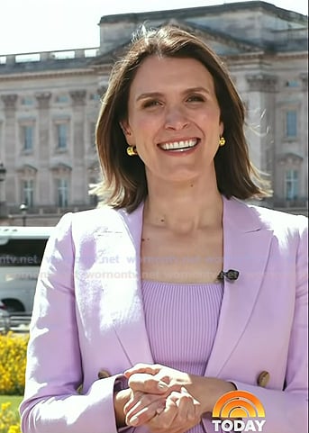 Molly’s lilac double breasted blazer on Today