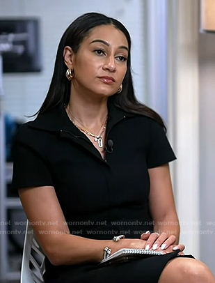 Morgan’s black zip dress on NBC News Daily