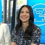 Natalie’s printed short sleeve dress on Today