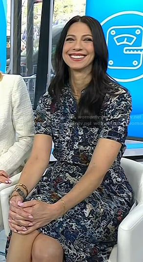 Natalie’s printed short sleeve dress on Today