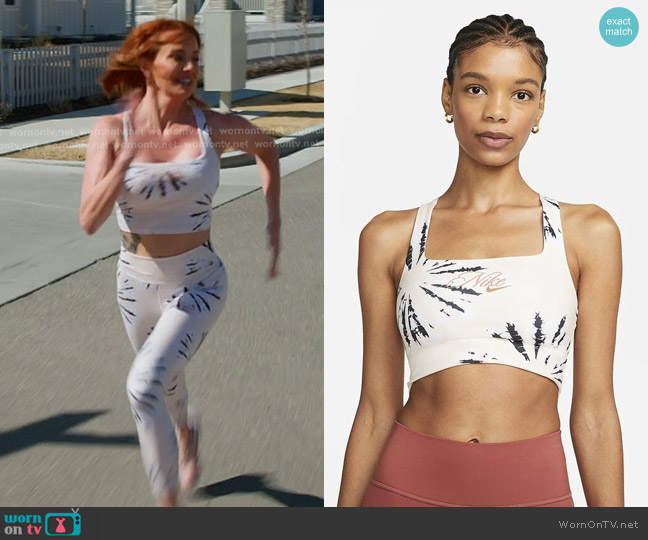 Nike Resort Tie Dye Cropped Training Tank worn by Whitney Rose on The Real Housewives of Salt Lake City