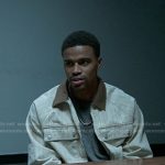 Ozzie’s white pinstripe jacket on Reasonable Doubt