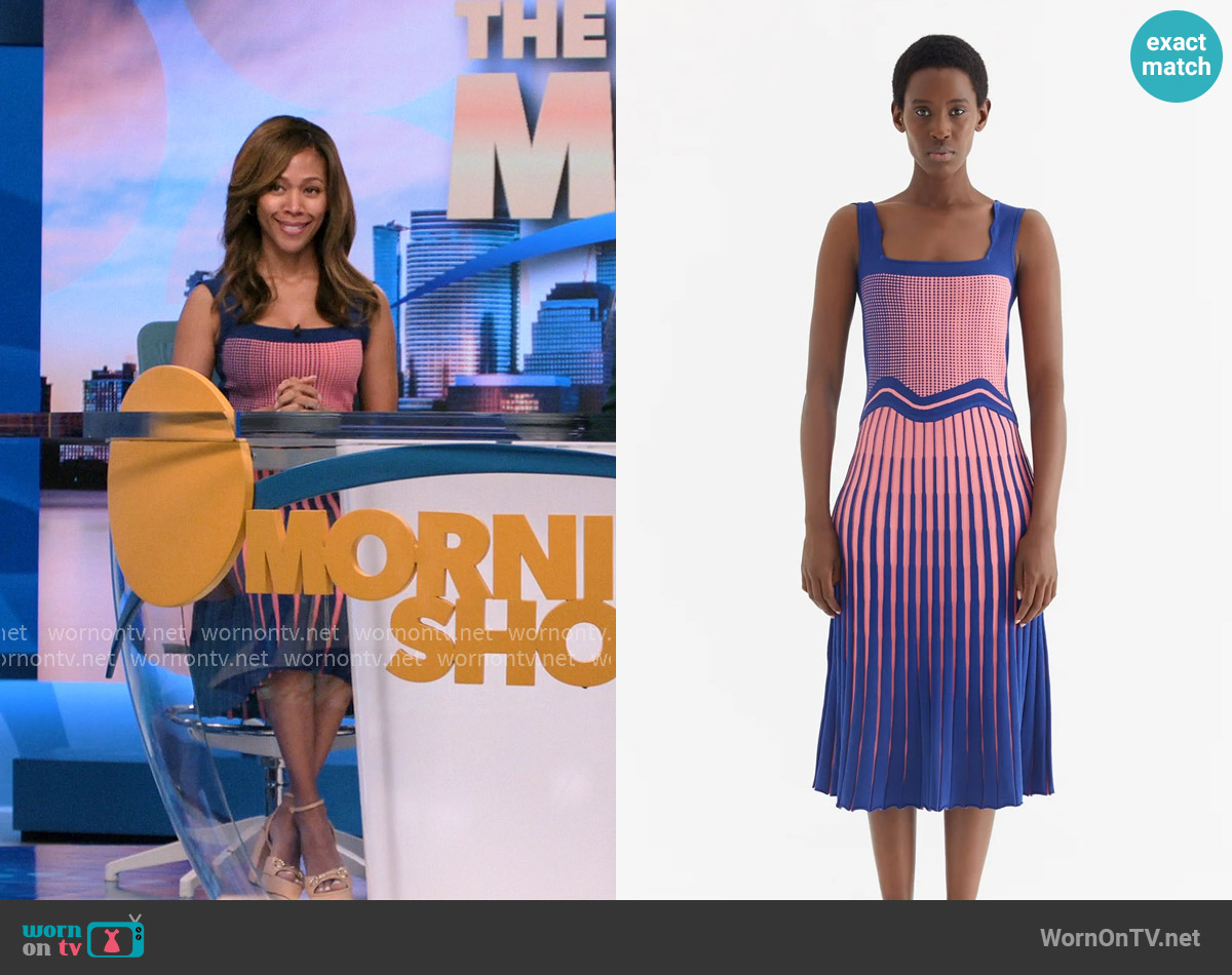 PH5 Parlor Wavy Tank Dress worn by Christina Hunter (Nicole Beharie) on The Morning Show
