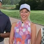 Lindsay Czarniak’s pink print top and mini skirt on Today