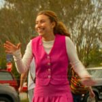 Amanda’s pink vest and skirt on The Runarounds