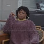 Adelola’s ribbed oversized sweater on The Paper