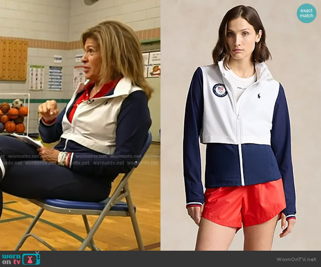 Polo Ralph Lauren Team USA Hybrid Jacket worn by Hoda Kotb on Today