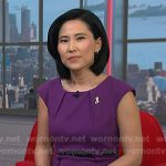 Vikcy’s purple belted sheath dress on NBC News Daily