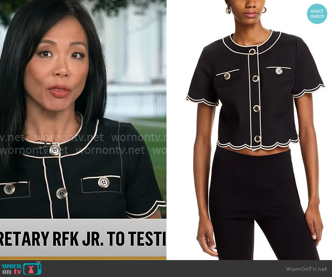 Ramy Brook Sandra Top worn by Weijia Jiang on CBS Mornings
