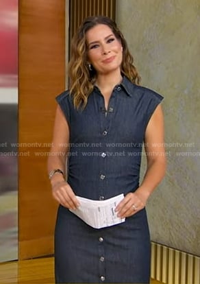 Rebecca’s denim shirtdress on Good Morning America