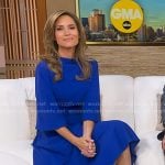 Rhiannon’s blue bow back dress on Good Morning America