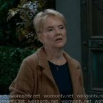 Ronnie’s camel knit jacket on General Hospital