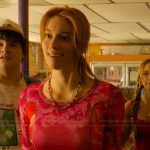 Ruthie’s pink floral mesh top on The Runarounds