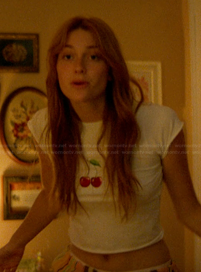 Ruthie’s cherry print tee on The Runarounds