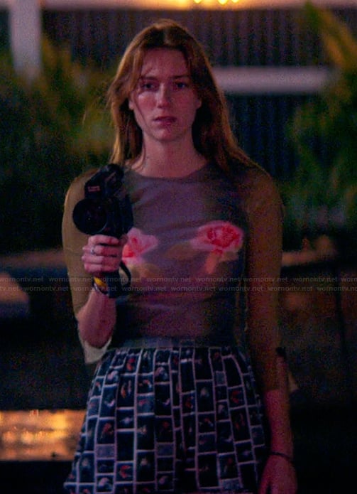 Ruthie’s floral mesh top on The Runarounds