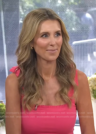 Sarah Eggenberger’s pink midi dress on Today