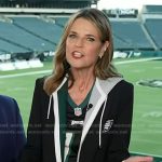 Savannah’s black blazer with Philadelphia Eagles patch on Today