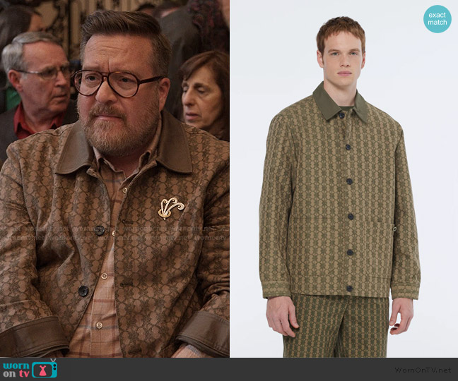 Scotch and Soda Jacquard Cotton-Blend Jacket worn by Howard (Michael Cyril Creighton) on Only Murders in the Building