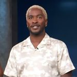 Scott’s camo print shirt on Access Hollywood