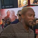 Scott’s brown camp collar shirt on Access Hollywood