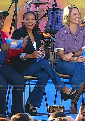 Sheinelle’s black heel sandals on Today