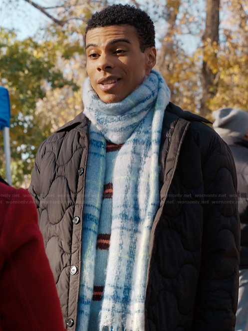 Skylar’s plaid scarf on My Life with the Walter Boys