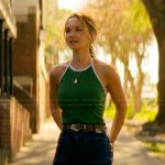 Sophia’s green halter top on The Runarounds